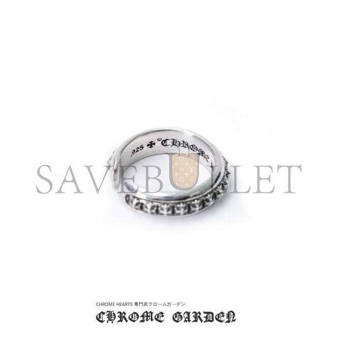 CHROME HEARTS CH PLUS PYRAMID OPEN BAND RING