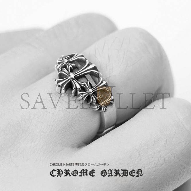 CHROME HEARTS CROSS CROWN RING