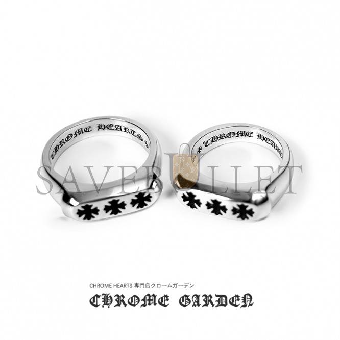 CHROME HEARTS TRIPLE CH PLUS FLAT RING