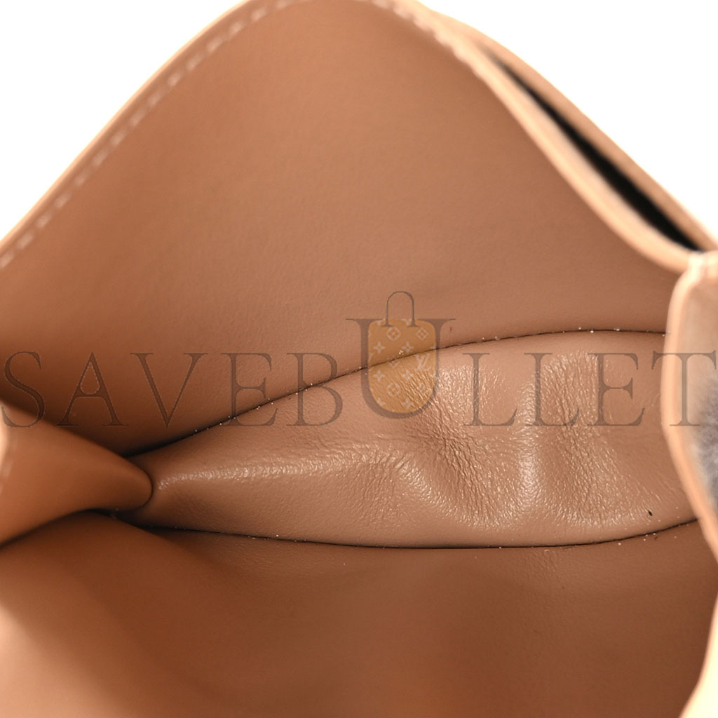 BOTTEGA VENETA NAPPA INTRECCIATO CARD HOLDER ALMOND (11*8cm)