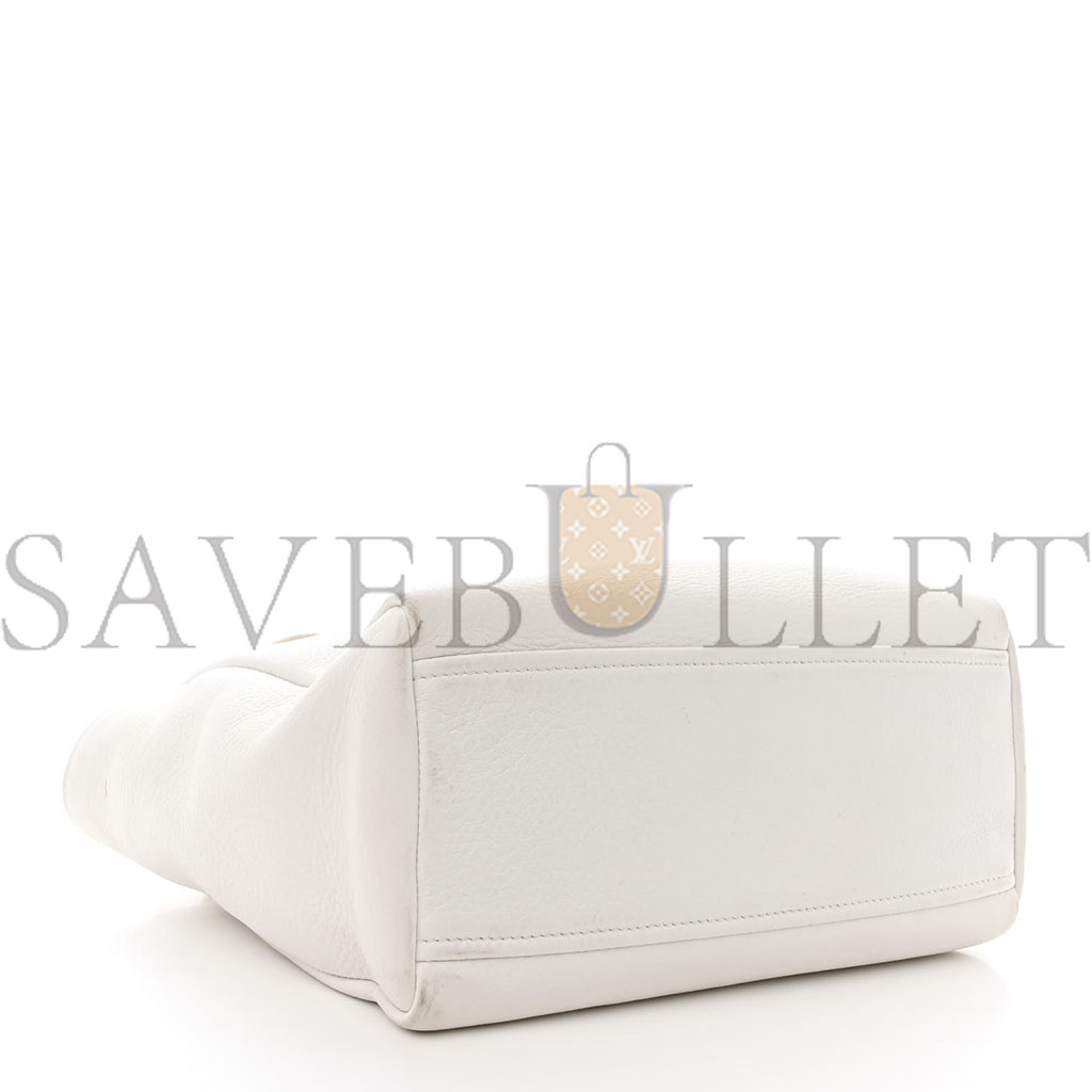 PRADA VITELLO CERVO MINI SATCHEL WHITE (24*24*11cm)