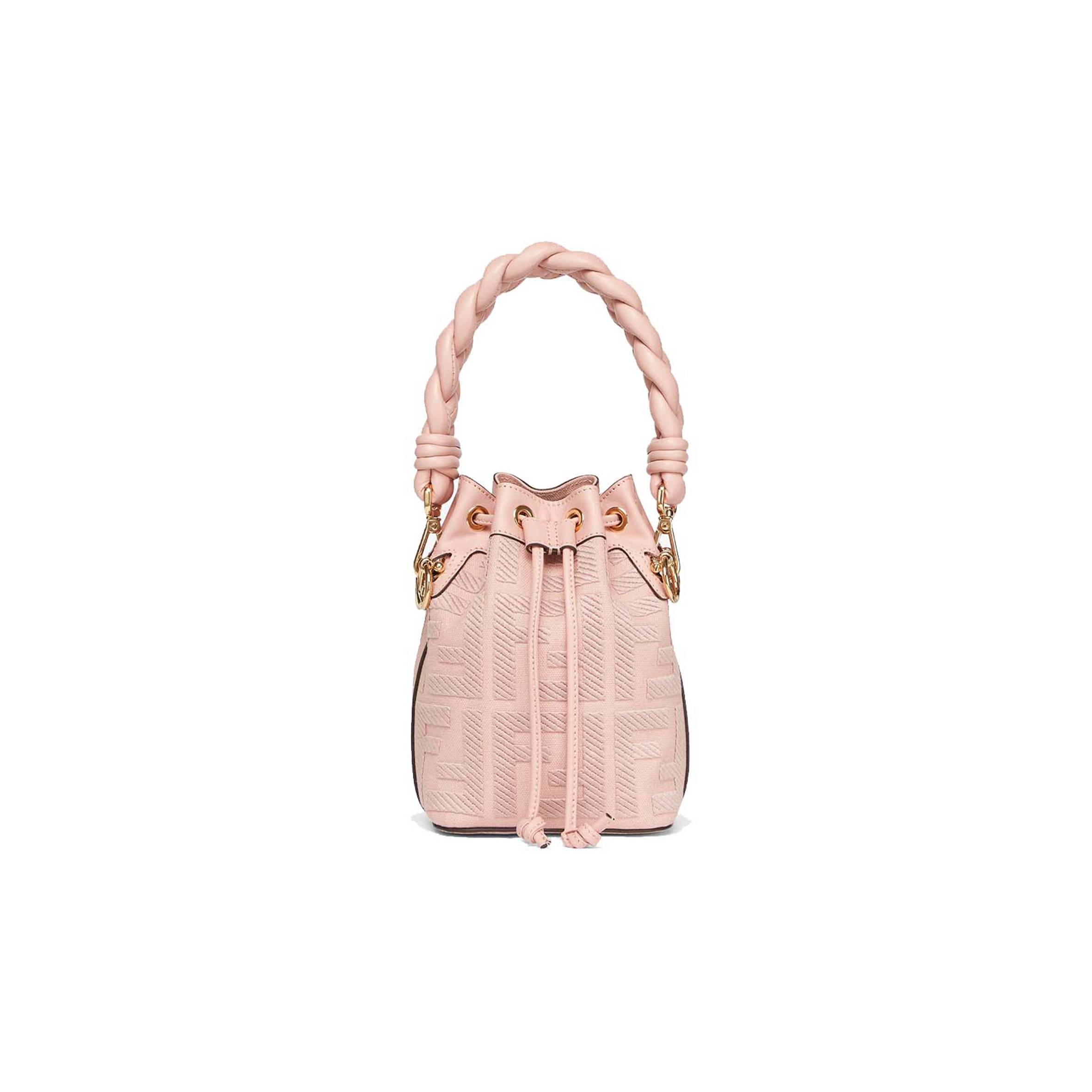 FENDI MON TRESOR - PINK FF CANVAS MINI-BAG 8BS010AKKWF0J2F (18*12*10cm)