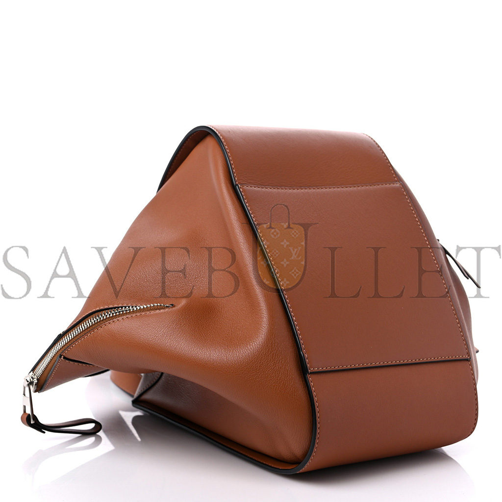 LOEWE CALFSKIN SMALL HAMMOCK SHOULDER BAG TAN (30*25*13.5cm)