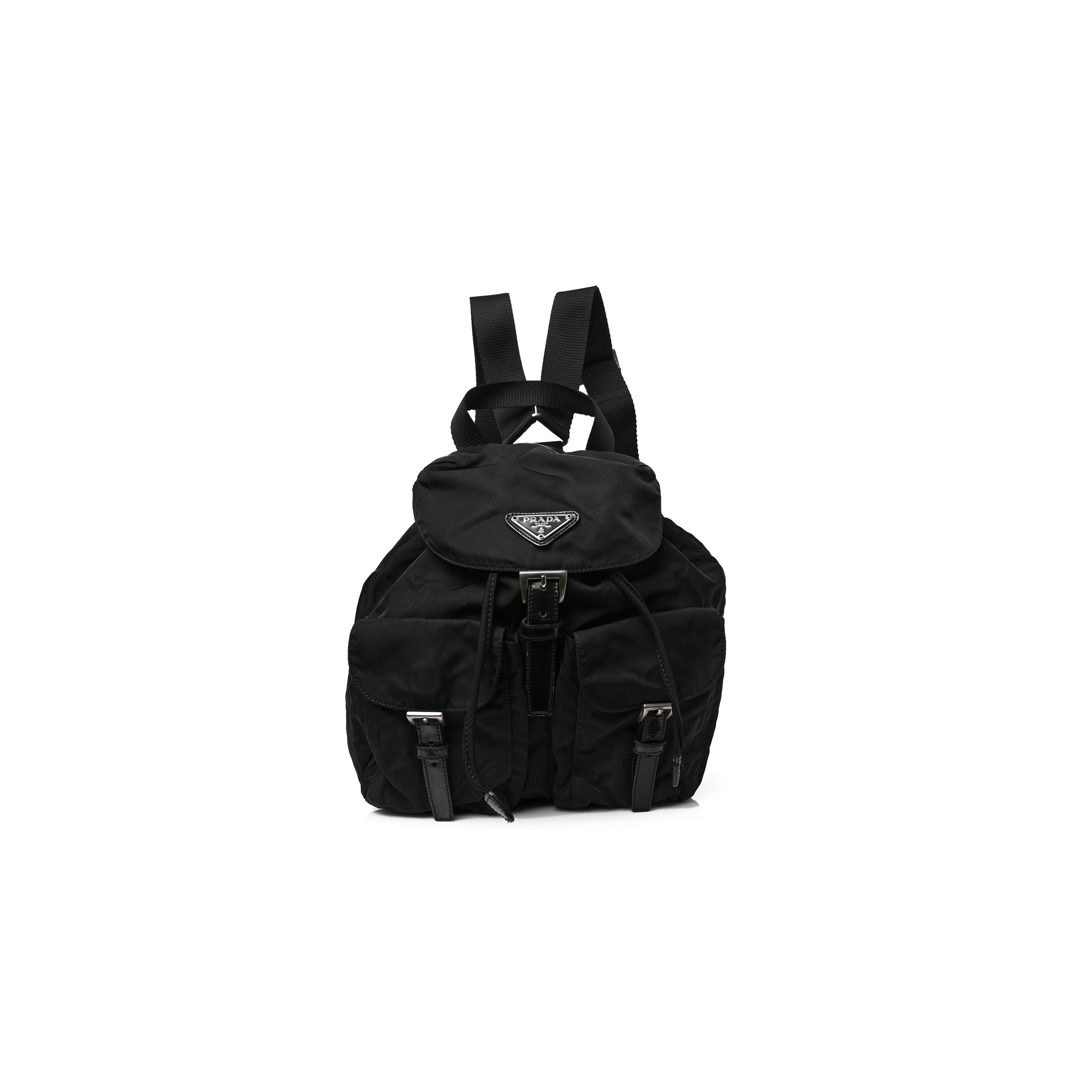 PRADA NYLON VELA MEDIUM BACKPACK BLACK (29*29*14cm)