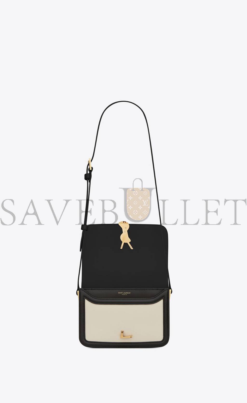 YSL SOLFERINO SMALL SATCHEL IN BOX SAINT LAURENT LEATHER 63430616C3W9262 (19*13*5cm)